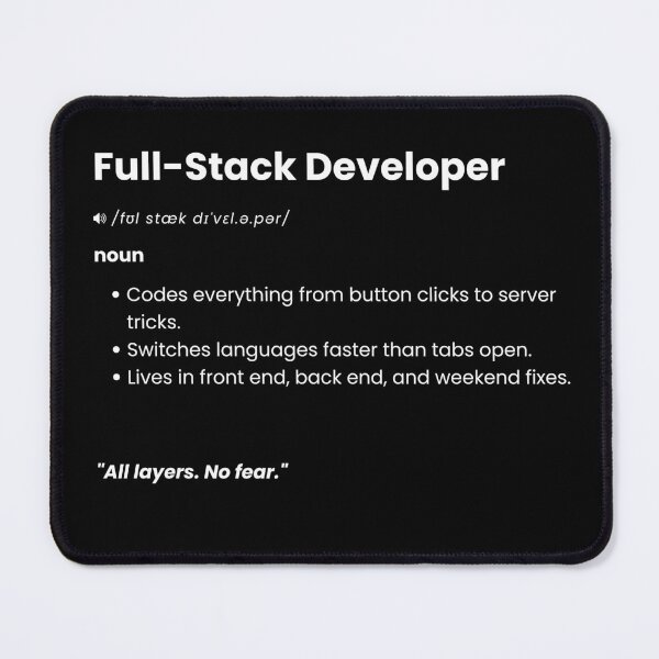 Item preview, Full Stack Developer Definition | Funny Coding Gift for Software Engineers designed and sold by Yuli Club.