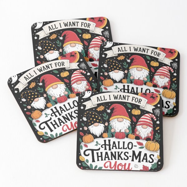 Item preview, Halloween Thanksgiving Christmas Hallothanksmas Gnomes 2022  designed and sold by InspiredFoul.