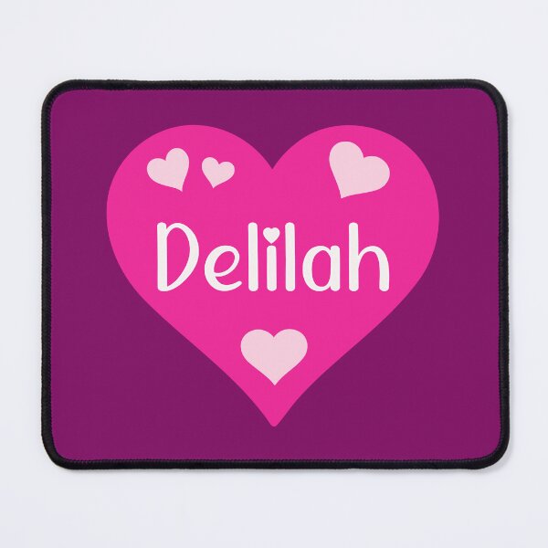 Item preview, Delilah Name Pink Heart designed and sold by Jeallan Designs.