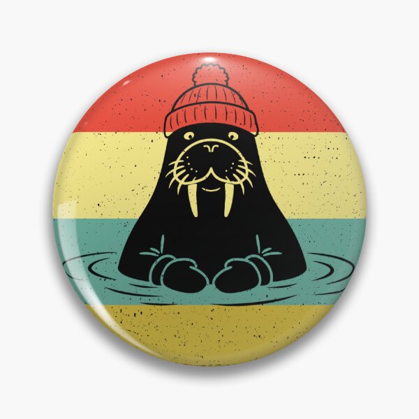 Item preview, Funny Walrus | Ice Bath | Mors | Ice Plunge | Retro Style designed and sold by Anniko Art Studio.