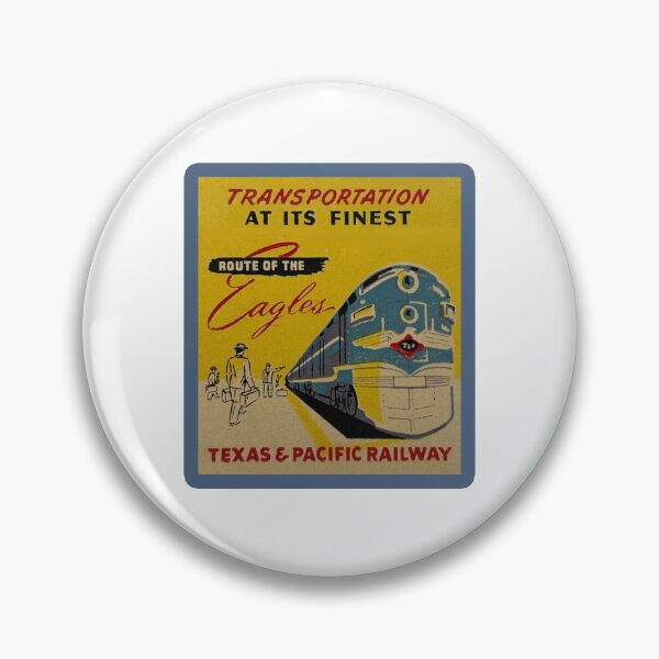 Item preview, Vintage Texas and Pacific Railway Company - Route Of The Eagles designed and sold by QuayTradingCo.