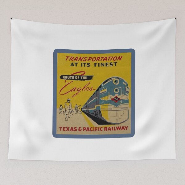Item preview, Vintage Texas and Pacific Railway Company - Route Of The Eagles designed and sold by QuayTradingCo.