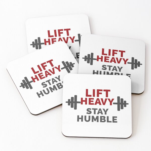Item preview, Lift Heavy Stay Humble – Gym Motivation Typography Design designed and sold by civotajim.