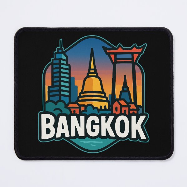 Item preview, Bangkok Thailand Pastel Travel designed and sold by TomFrontierArt.