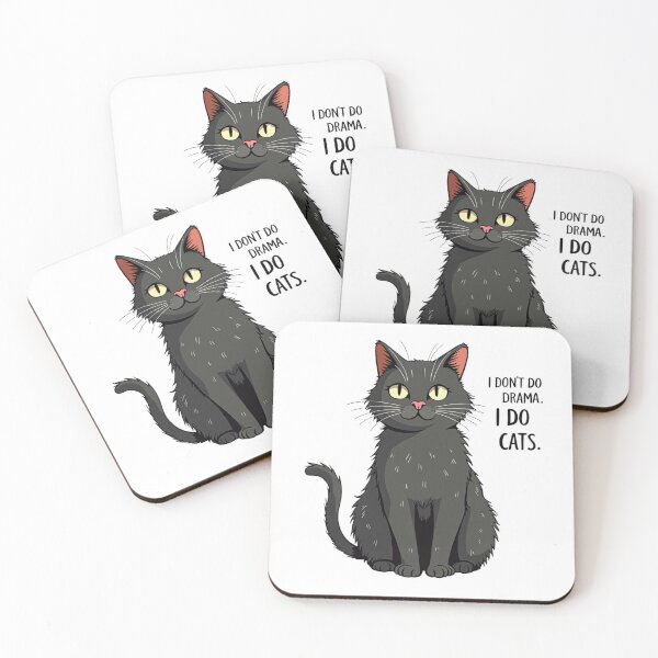 Item preview, I Don’t Do Drama I Do Cats – Funny Cat Lover Design designed and sold by TroyTheTerrific.