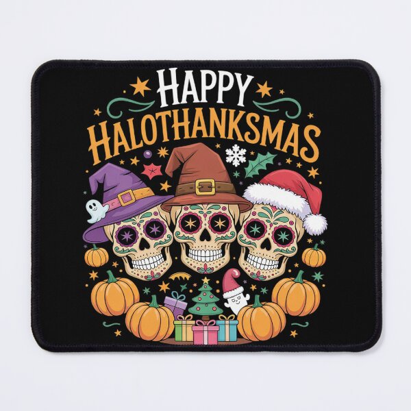 Item preview, Halloween Thanksgiving Christmas Happy HalloThanksMas 15  designed and sold by InspiredFoul.