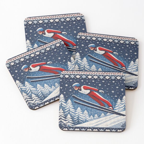 Item preview, Great knitting pattern with ski jumpers designed and sold by Mauswohn.