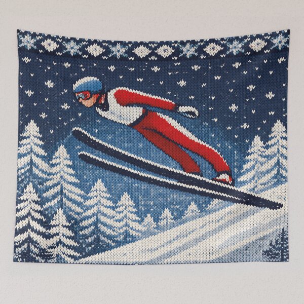 Item preview, Great knitting pattern with ski jumpers designed and sold by Mauswohn.