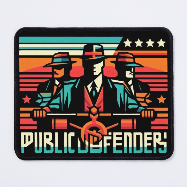 Item preview, Public Defenders – Retro Justice Advocate Graphic Illustration designed and sold by AYACHI90.
