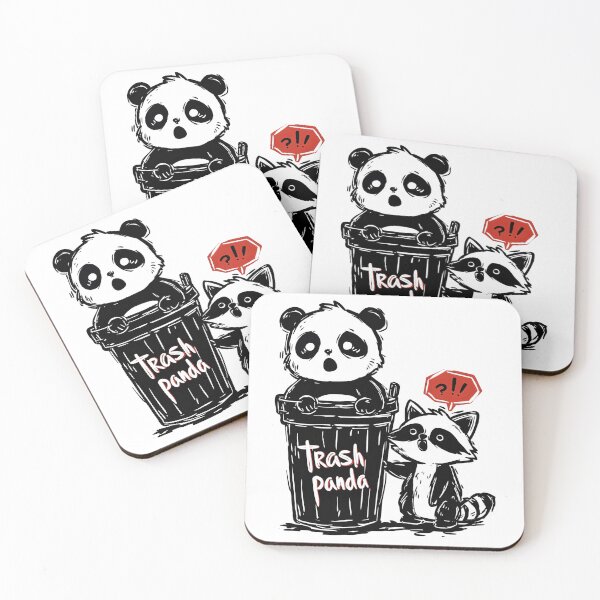 Item preview, Trashed Panda and Raccoon designed and sold by PigmalionArt.