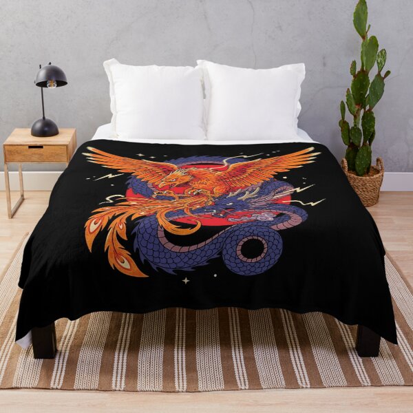 Item preview, Dragon and Phoenix Intertwined Mythical Yin Yang Battle designed and sold by zzz888.