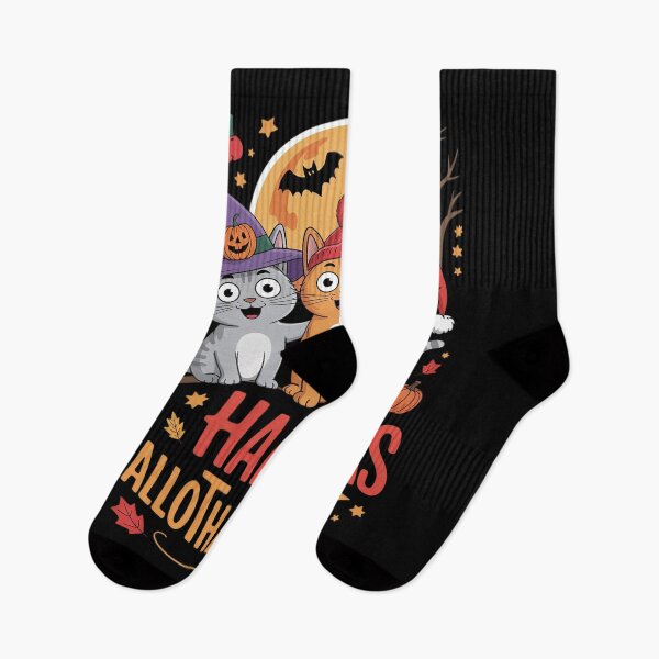 Item preview, Halloween Thanksgiving Christmas Happy HalloThanksMas Cats1  designed and sold by InspiredFoul.