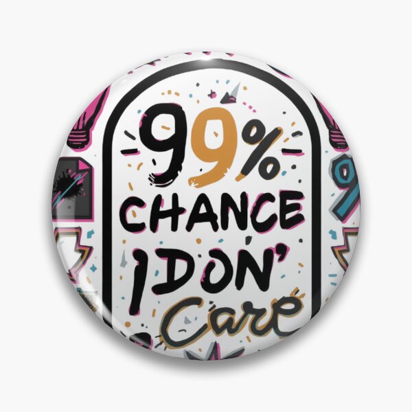 Item preview, 99% Chance I Don't Care T-Shirt – Funny Sarcastic Cat Lover Gift, Sassy Humor Tee designed and sold by GAIDREDA.