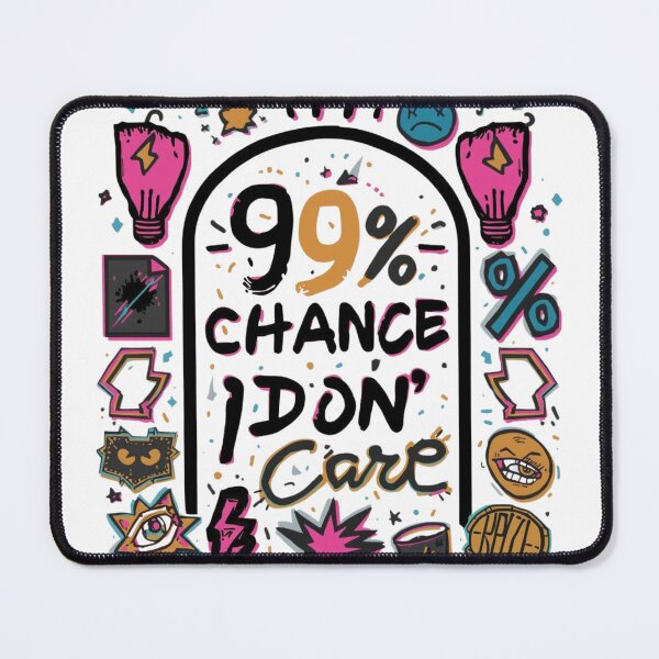 Item preview, 99% Chance I Don't Care T-Shirt – Funny Sarcastic Cat Lover Gift, Sassy Humor Tee designed and sold by GAIDREDA.