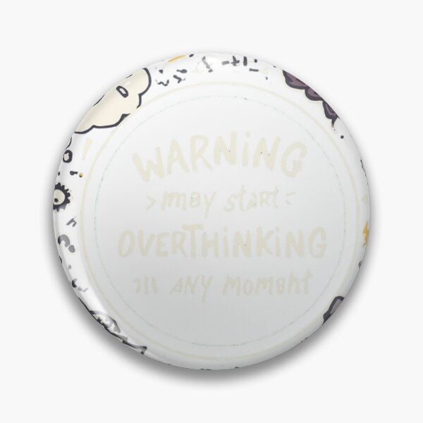 Item preview, Warning May Start Overthinking T-Shirt – Funny Cat Mom Dad Gift, Anxiety Humor Tee designed and sold by GAIDREDA.
