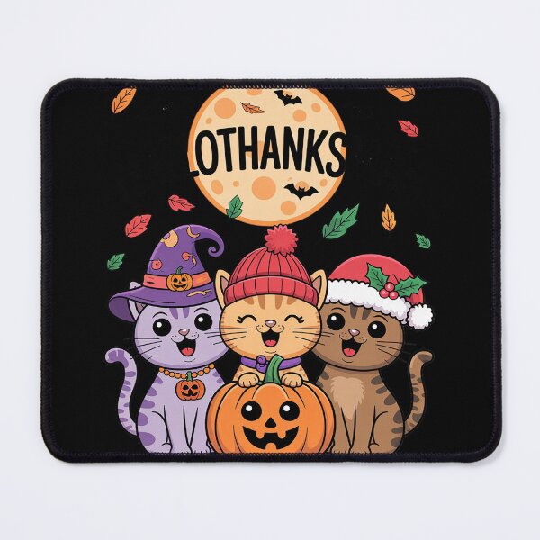 Item preview, Halloween Thanksgiving Christmas Happy HalloThanksMas Cats02 designed and sold by InspiredFoul.