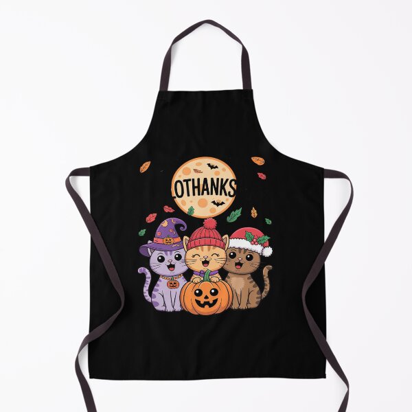 Item preview, Halloween Thanksgiving Christmas Happy HalloThanksMas Cats02 designed and sold by InspiredFoul.