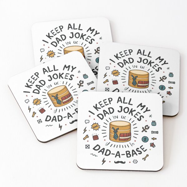 Item preview, Dad Jokes in A Dad-A-Base T-Shirt – Funny Pun Gift for Cat Dads & Pun Lovers designed and sold by GAIDREDA.