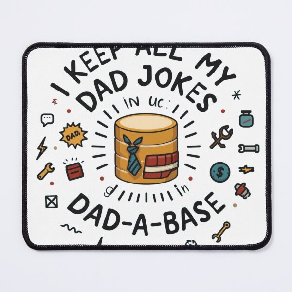 Item preview, Dad Jokes in A Dad-A-Base T-Shirt – Funny Pun Gift for Cat Dads & Pun Lovers designed and sold by GAIDREDA.