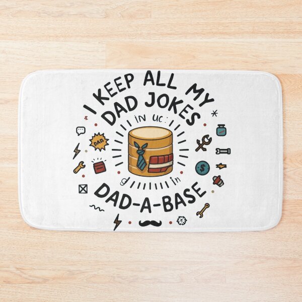 Item preview, Dad Jokes in A Dad-A-Base T-Shirt – Funny Pun Gift for Cat Dads & Pun Lovers designed and sold by GAIDREDA.