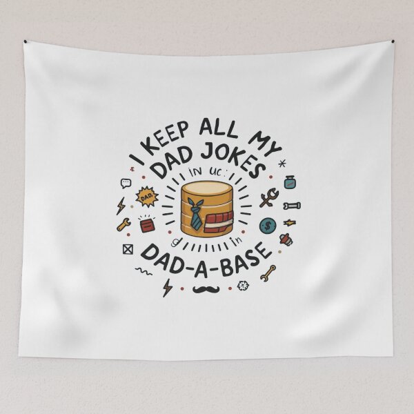 Item preview, Dad Jokes in A Dad-A-Base T-Shirt – Funny Pun Gift for Cat Dads & Pun Lovers designed and sold by GAIDREDA.