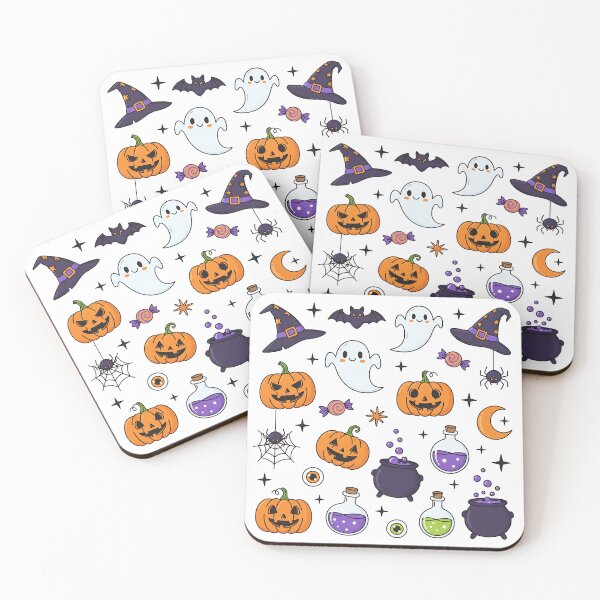 Item preview, Cute Kawaii Halloween Sticker Pack: Pumpkins, Ghosts, and Magic Potions designed and sold by Biwbiwty.