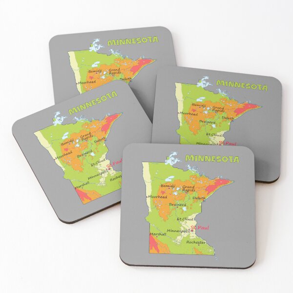 Item preview, Minnesota Map, The North Star State Vintage Topography designed and sold by mashmosh.