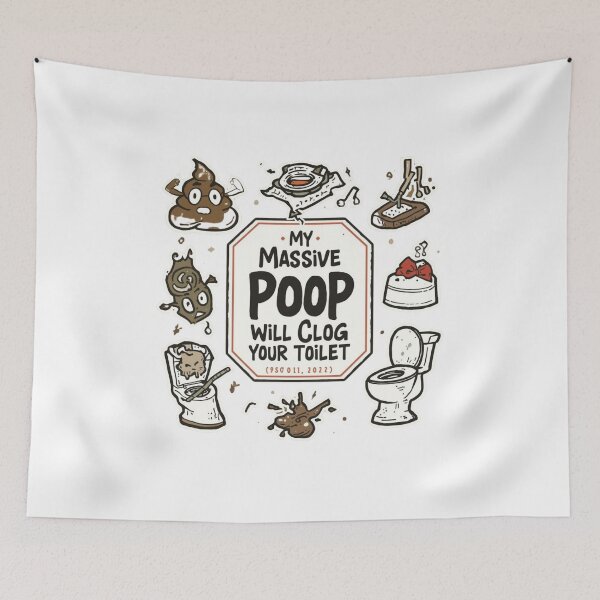 Item preview, My Massive Poop Will Clog Your Toilet T-Shirt – Funny Cat Owner Gift, Pet Humor Tee designed and sold by GAIDREDA.