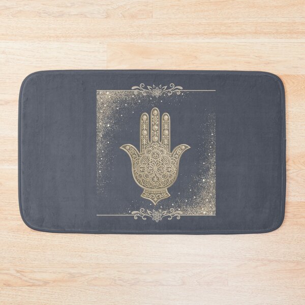Item preview, Golden Ornamental Hamsa with Sparkles – Spiritual Symbol of Protection and Light designed and sold by JuanaDesigns.