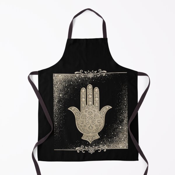 Item preview, Golden Ornamental Hamsa with Sparkles – Spiritual Symbol of Protection and Light designed and sold by JuanaDesigns.