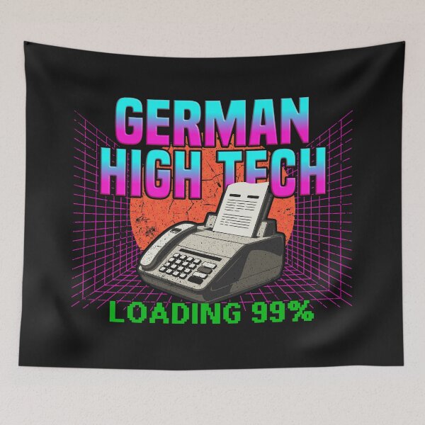 Item preview, German High-Tech Fax Machine | Digitalization Germany Meme | Vaporwave Satire designed and sold by VariousGoodies.