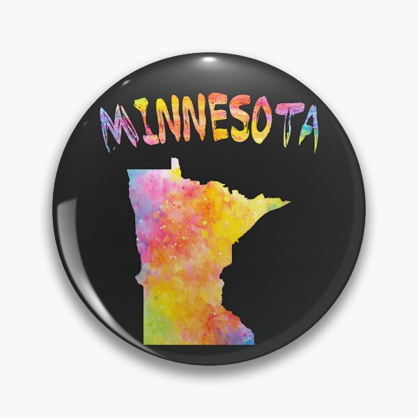 Item preview, Minnesota Watercolor State Pride - Artistic Rainbow Map designed and sold by mashmosh.