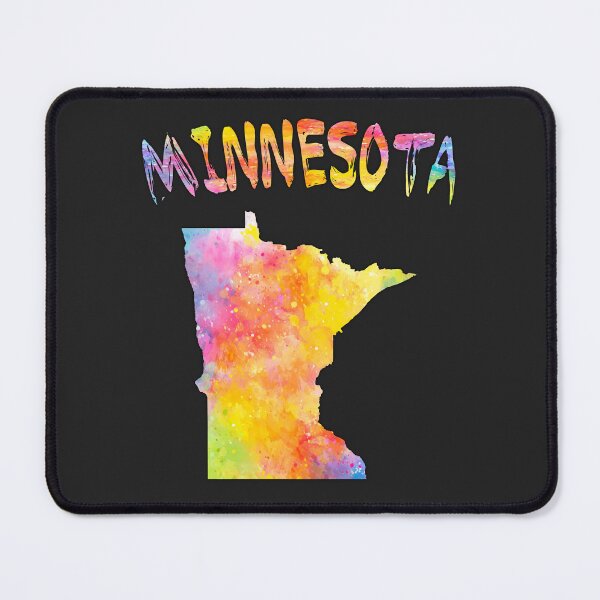 Item preview, Minnesota Watercolor State Pride - Artistic Rainbow Map designed and sold by mashmosh.