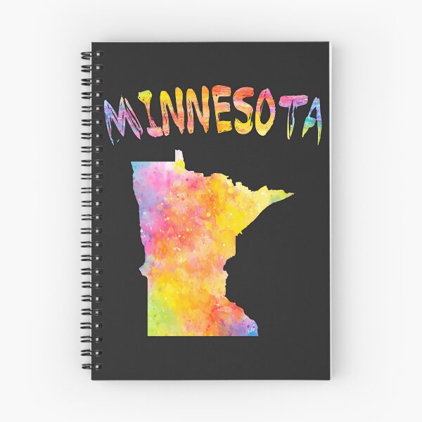Item preview, Minnesota Watercolor State Pride - Artistic Rainbow Map designed and sold by mashmosh.