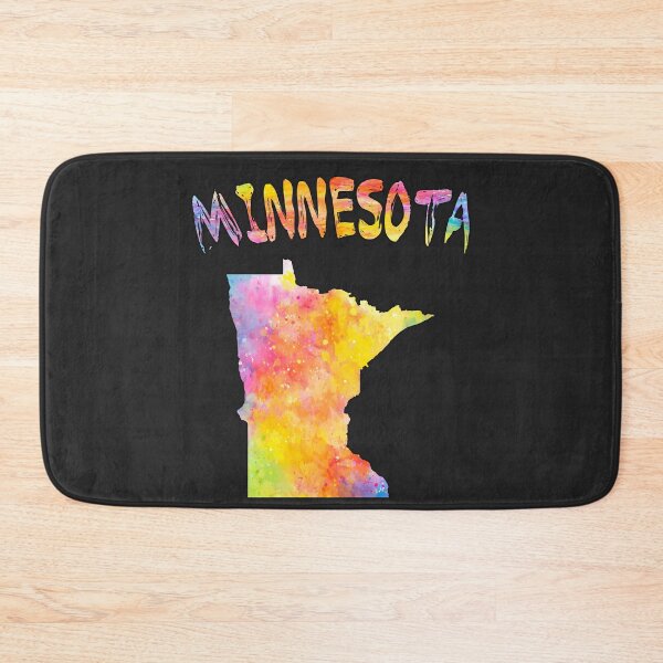 Item preview, Minnesota Watercolor State Pride - Artistic Rainbow Map designed and sold by mashmosh.