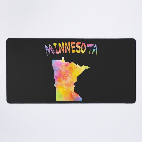 Item preview, Minnesota Watercolor State Pride - Artistic Rainbow Map designed and sold by mashmosh.