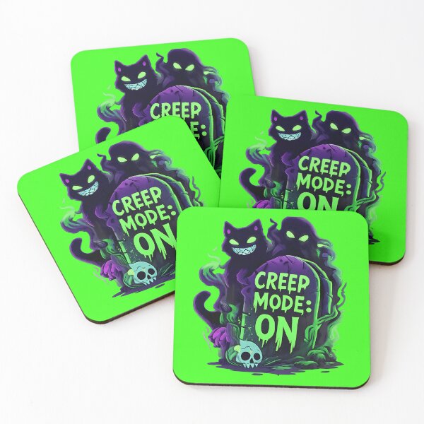 Item preview, Creep Mode On – Playful Spooky Cat & Ghost Design designed and sold by TeeSpectrume.