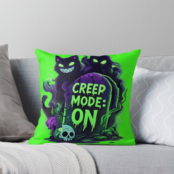 Item preview, Creep Mode On – Playful Spooky Cat & Ghost Design designed and sold by TeeSpectrume.