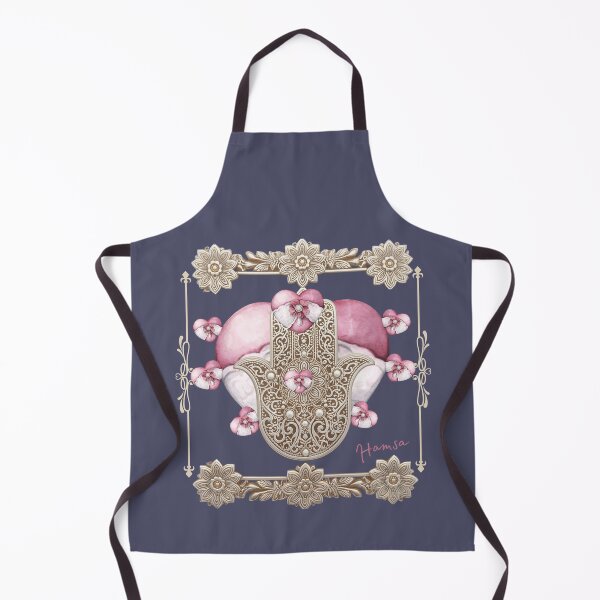 Item preview, Pink Floral Hamsa with Hearts – Symbol of Love, Protection, and Positive Energy designed and sold by JuanaDesigns.
