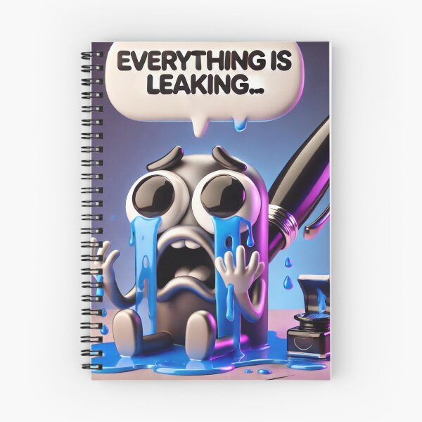 Item preview, Everything Is Leaking – Crying Pen – Creative Meltdown Humor designed and sold by ComedyInkFactor.