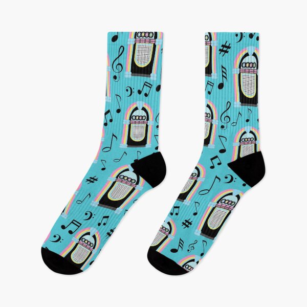 Item preview, 50s Diner Retro Music Sock Hop Party Vintage Jukebox Record Music Notes designed and sold by bestggraphico.