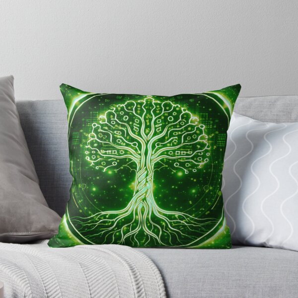 Item preview, Futuristic Tree of Life – Green Vital Energy Art designed and sold by MajeDesigns.