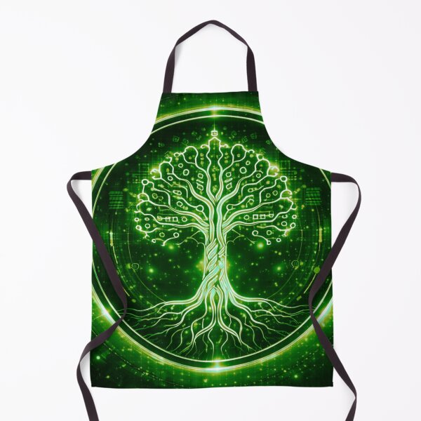 Item preview, Futuristic Tree of Life – Green Vital Energy Art designed and sold by MajeDesigns.