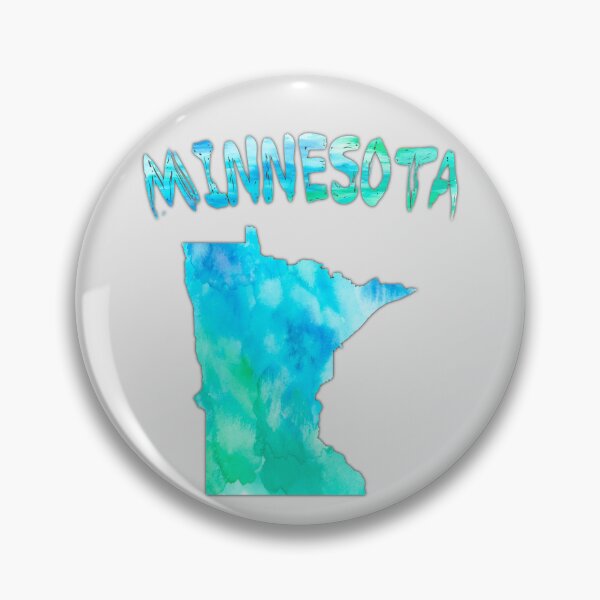 Item preview, Minnesota Watercolor State Pride – Artistic Blue & Teal Map designed and sold by mashmosh.