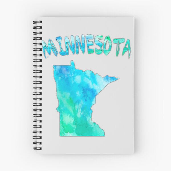 Item preview, Minnesota Watercolor State Pride – Artistic Blue & Teal Map designed and sold by mashmosh.