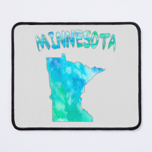 Item preview, Minnesota Watercolor State Pride – Artistic Blue & Teal Map designed and sold by mashmosh.