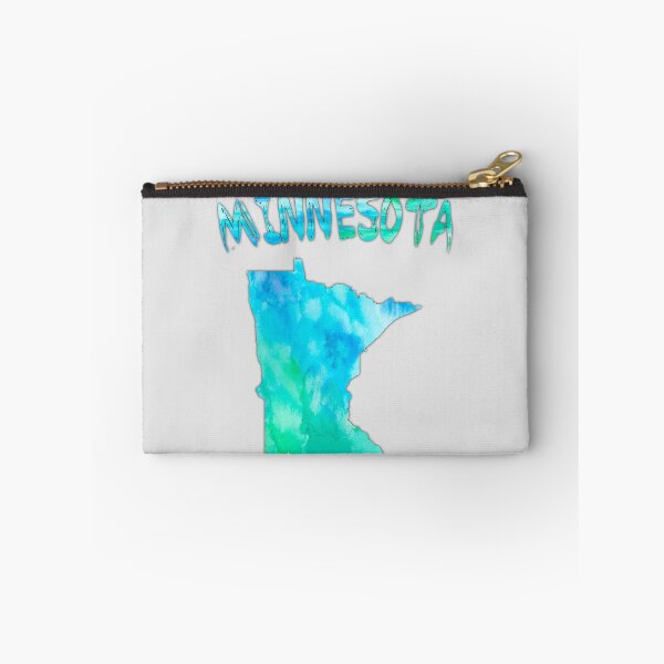 Item preview, Minnesota Watercolor State Pride – Artistic Blue & Teal Map designed and sold by mashmosh.
