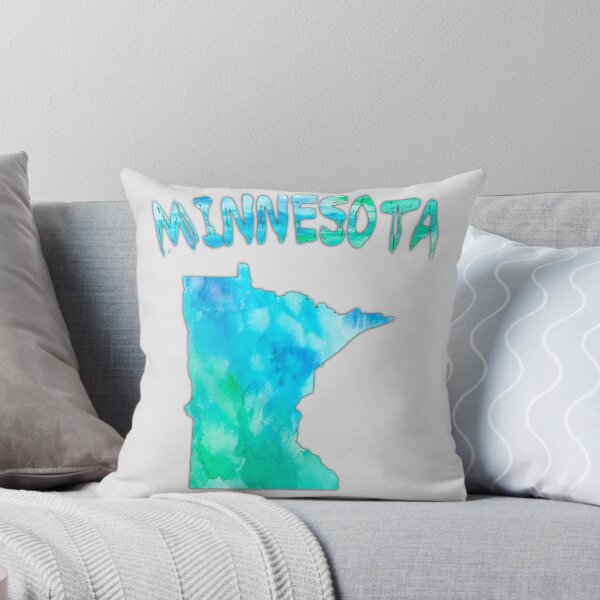Item preview, Minnesota Watercolor State Pride – Artistic Blue & Teal Map designed and sold by mashmosh.