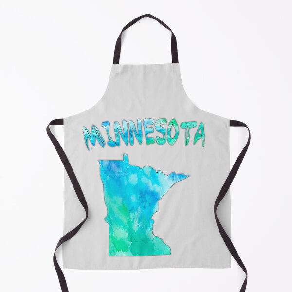 Item preview, Minnesota Watercolor State Pride – Artistic Blue & Teal Map designed and sold by mashmosh.