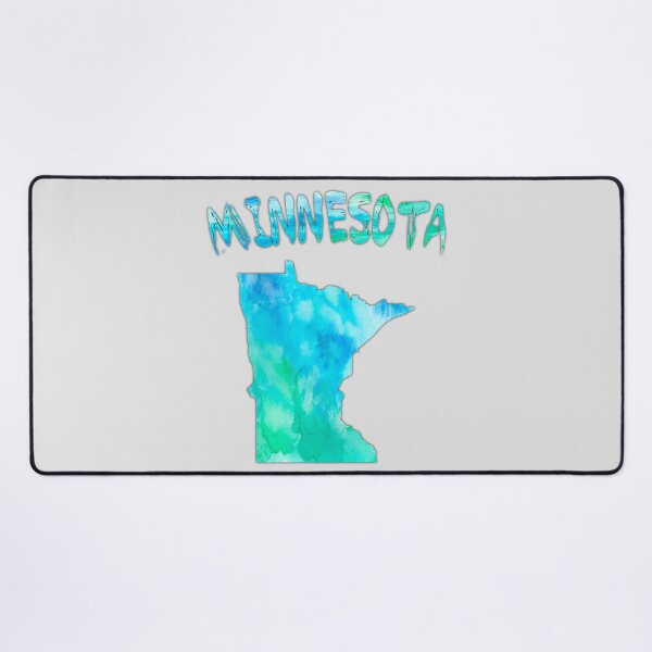 Item preview, Minnesota Watercolor State Pride – Artistic Blue & Teal Map designed and sold by mashmosh.